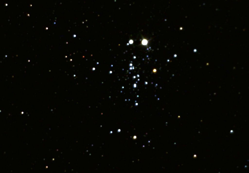 ET Cluster photo by Ray Maher.
NGC 457 also known as the Owl Cluster.
Stack of 15 five second exposures.
