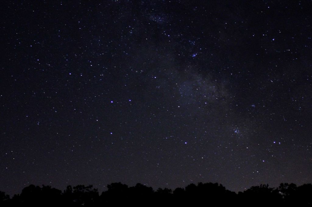 Milky Way in Sagittarius May 24, 2014. 18mm lens@F4, 20 seconds, ISO 1600. 
